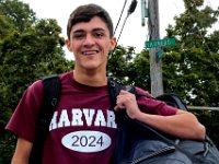 Victor Gonsalves prepares to leave from his home on Harvard Street in New Bedford  for his first year at Harvard University.  PHOTO PETER PEREIRA