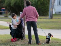 Parents take photos of their children before they make their way into the Leroy Wood School in Fairhaven for their first day of school.  This is the first time that students have been allowed back to the school since March.  PHOTO PETER PEREIRA