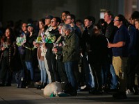 Umass Dartmouth bioengineering department attend a candlelight vigil to honor Frankie Petillo Jr. who died after geing hit by a car, and Alexandra Landra who died unexpectedly in a separate incident.