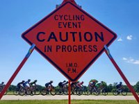 Cyclists navigate the course of the Ninigret State Park racing circuit in Charlestown, RI during a race on June 18, 2016.