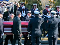 Pallbearers carry the casket of Somerset Fire Chief Scott Jepson out of Saint Thomas More Church in Somerset.  Chief Jepson was then buried at the Nathan Slade Cemetery in Somerset.  PHOTO PETER PEREIRA