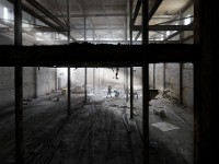 Crews continue the extensive work in clearing out the former space which housed the bread ovens at the former Sunbeam Bread plant on Coffin Avenue in New Bedford.